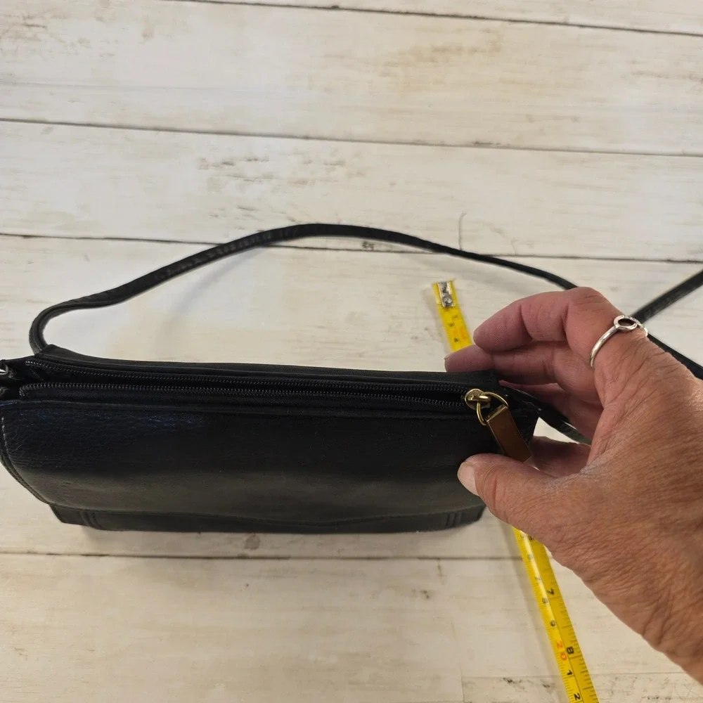 Fossil black leather